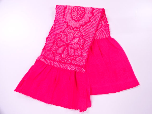 Thumbnail: JAPANESE OBIAGE / SHIBORI for KIMONO / KIKU FLOWER #1527