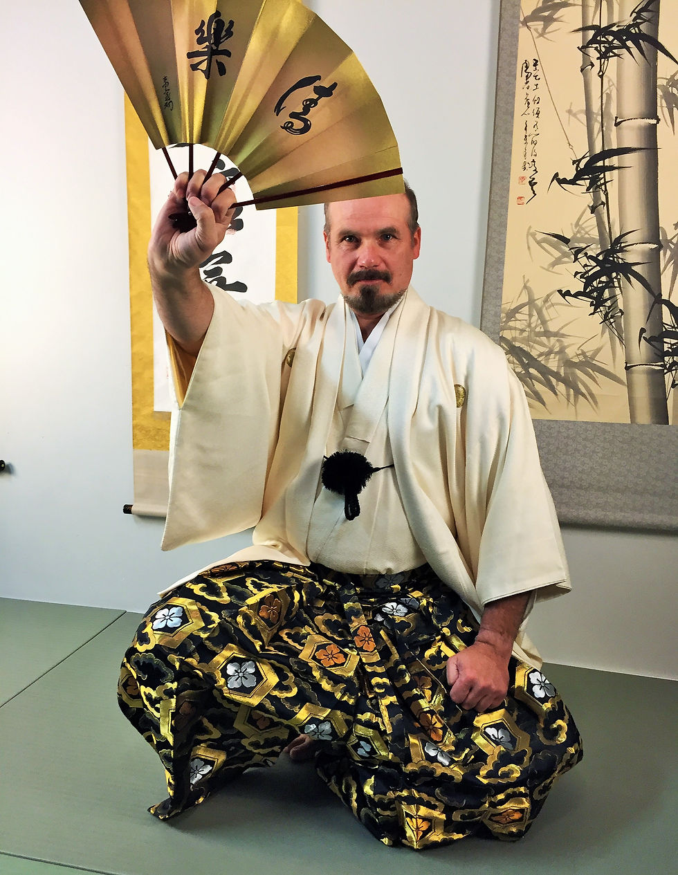 Thumbnail: JAPANESE SHOGUN Hakama - KIKKO & FLOWERS #0195
