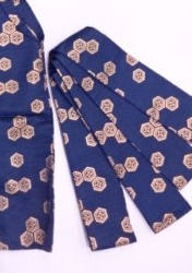 Thumbnail: JAPANESE KAKU OBI / WOVENWOVEN KIKKO & FLOWER #0383