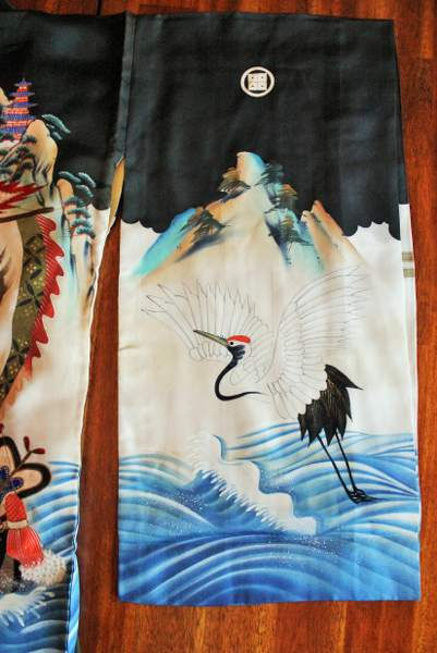 Thumbnail: JAPANESE KIMONO FOR BOY'S Crane Ship (#002)