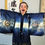Thumbnail: Boy's Japanese HAORI Indigo w/ Family Crests, SAMURAI KABUTO (War Helmet) Motif#
