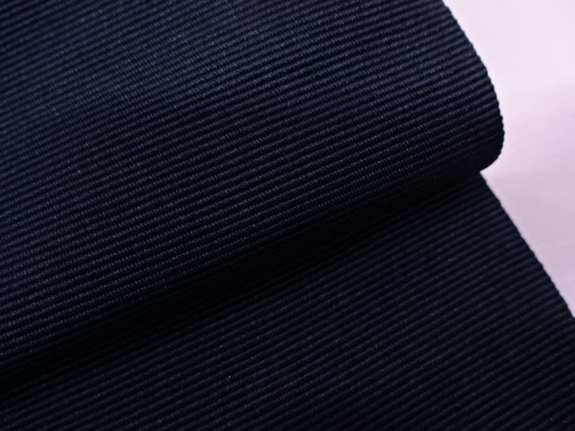 Thumbnail: MEN'S KAKU OBI / NAVY BLUE / WOVEN ABSTRACT / MADE IN JAPAN #0362