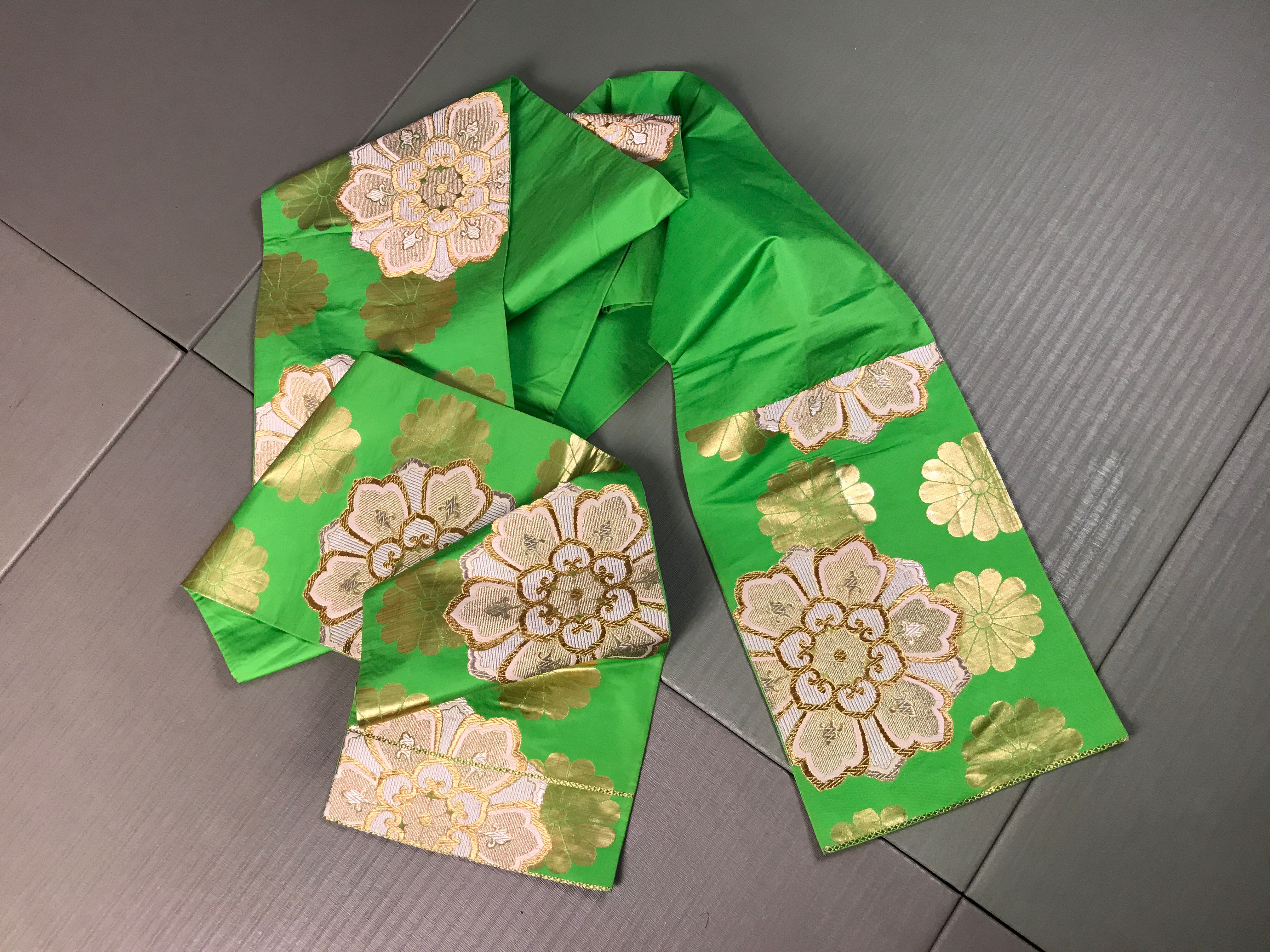 JAPANESE VINTAGE FUKURO OBI #1227