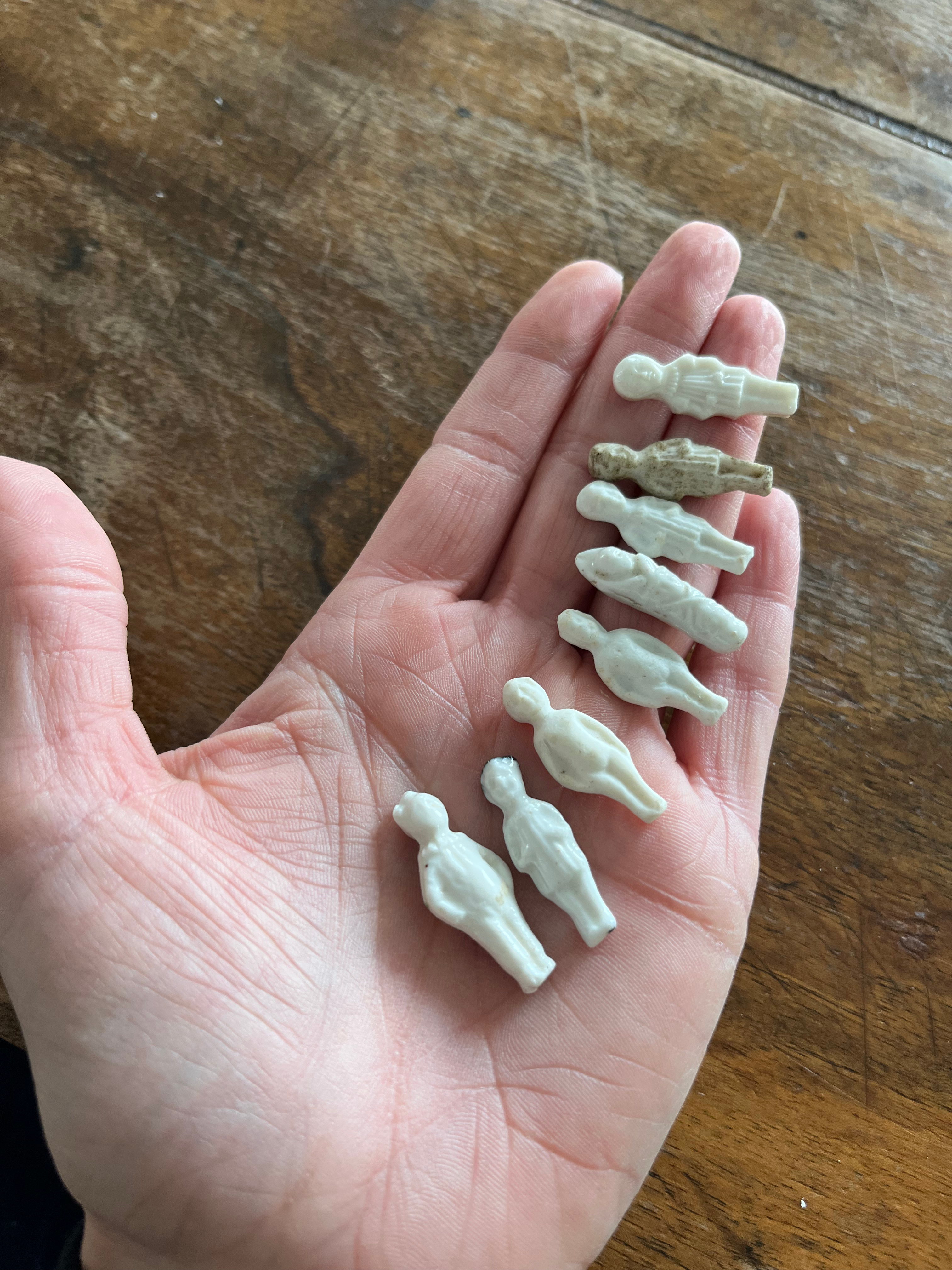 Lot 8 mini poupées  - fillettes- bébé  porcelaine ancienne 