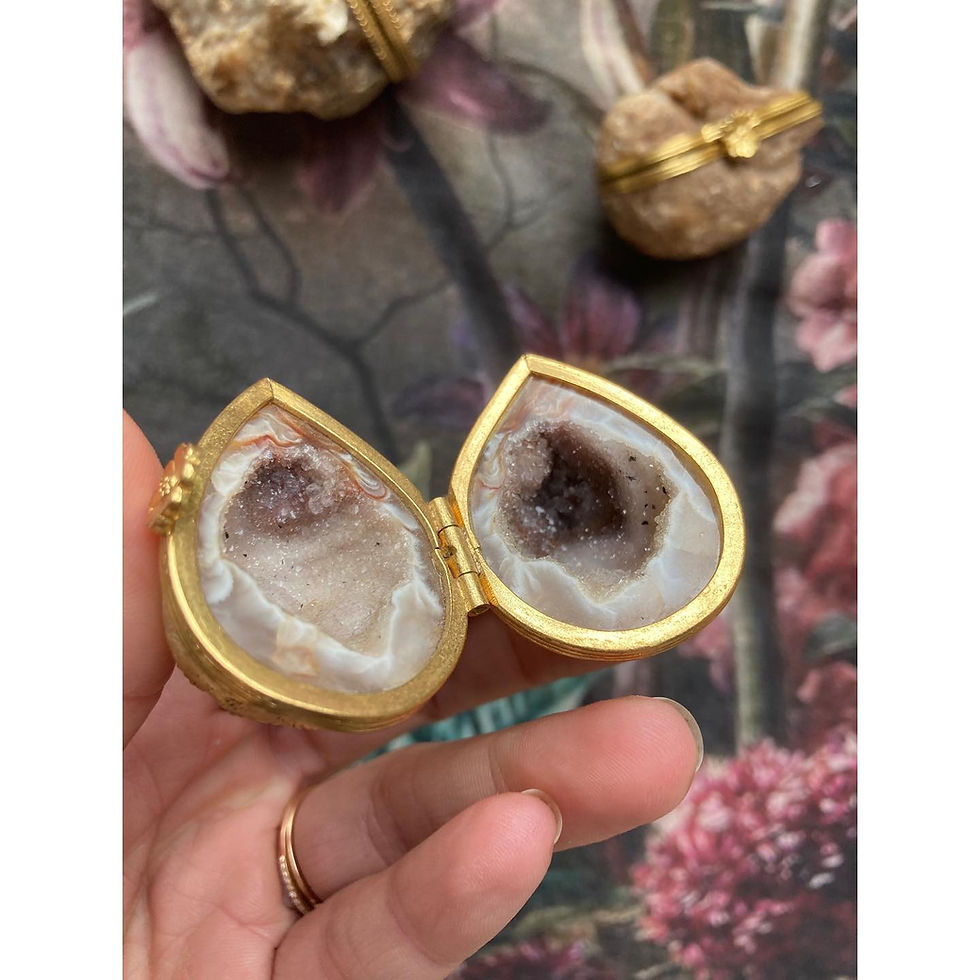 Boîte "écrin" en pierre semi précieuse (S)