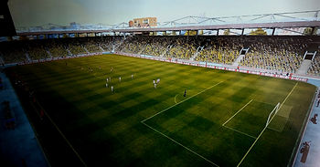 Estádio Leandro de Capuz, palco da partida.