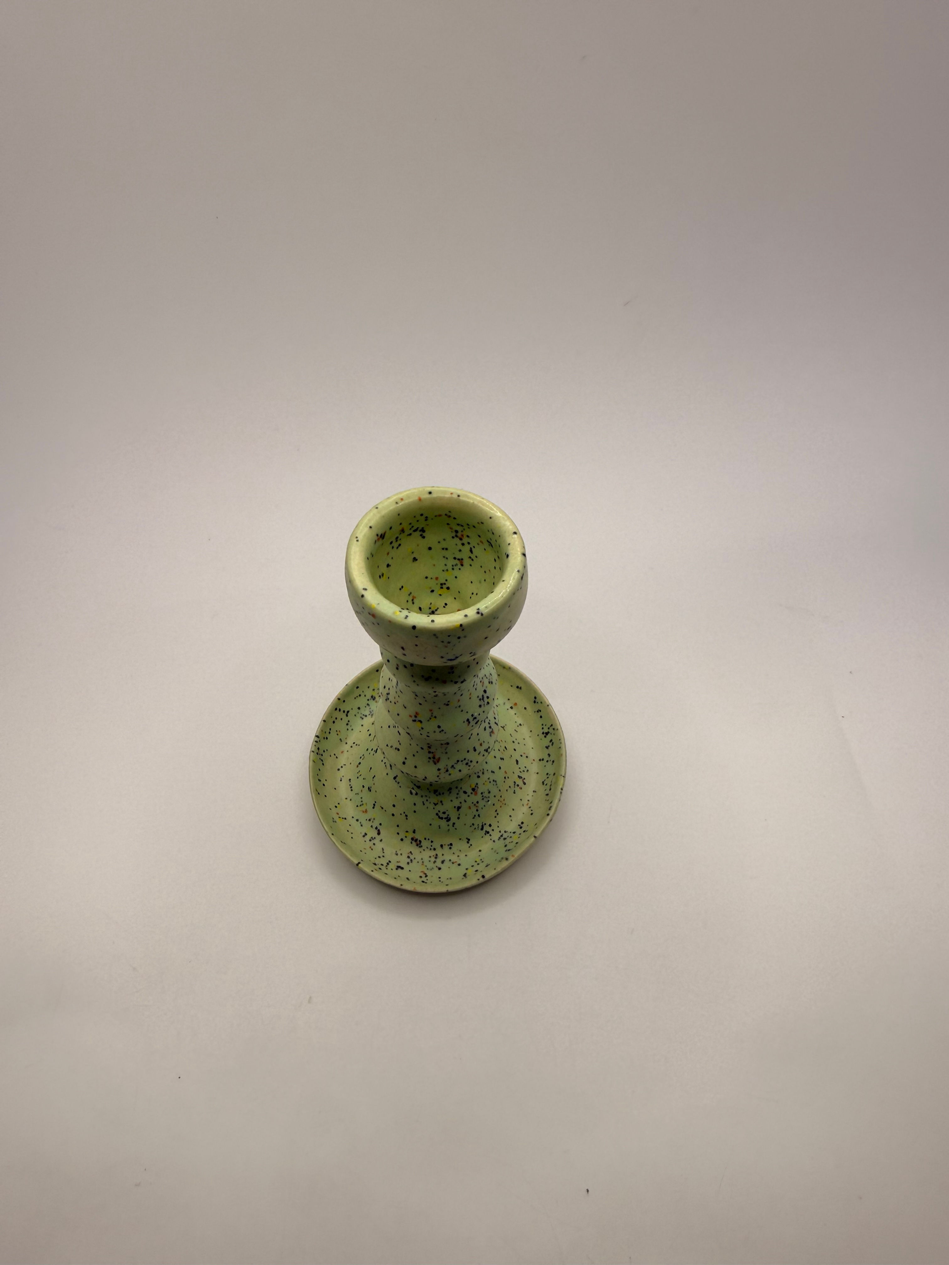 Mint Speckle Candlestick