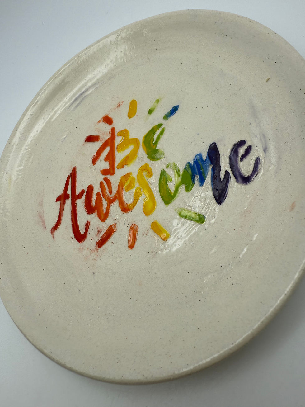 Be Awesome- Positivity Plate
