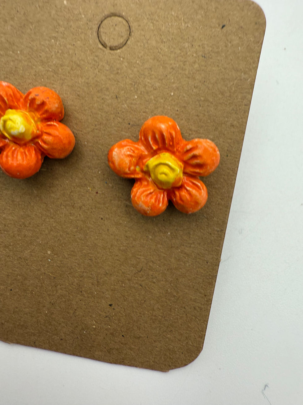 Thumbnail: Orange Swirl Earrings