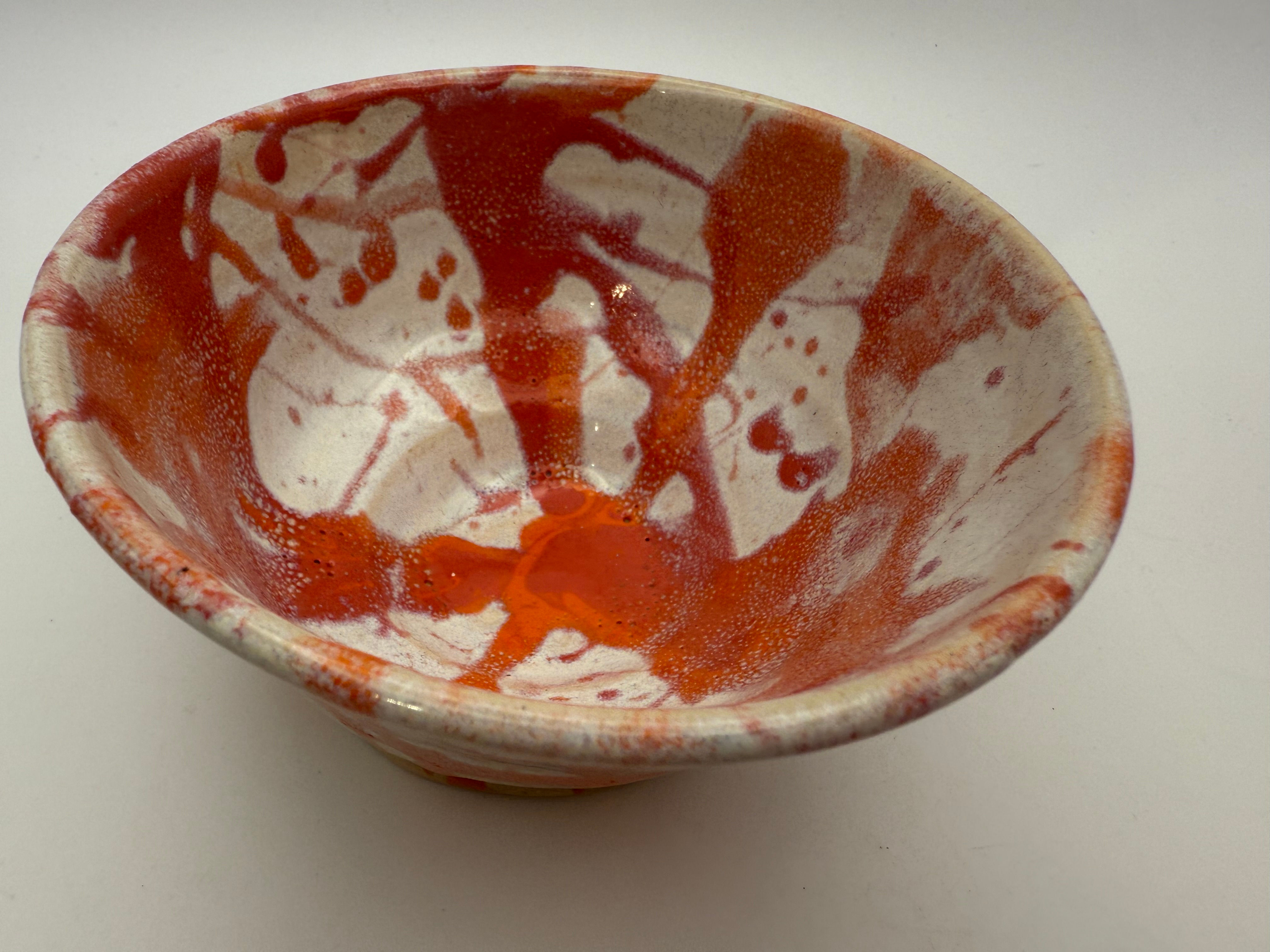 Coral Splatter Bowl