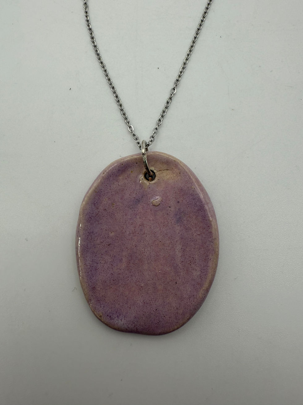 Thumbnail: Lunar Pink Oval Necklace