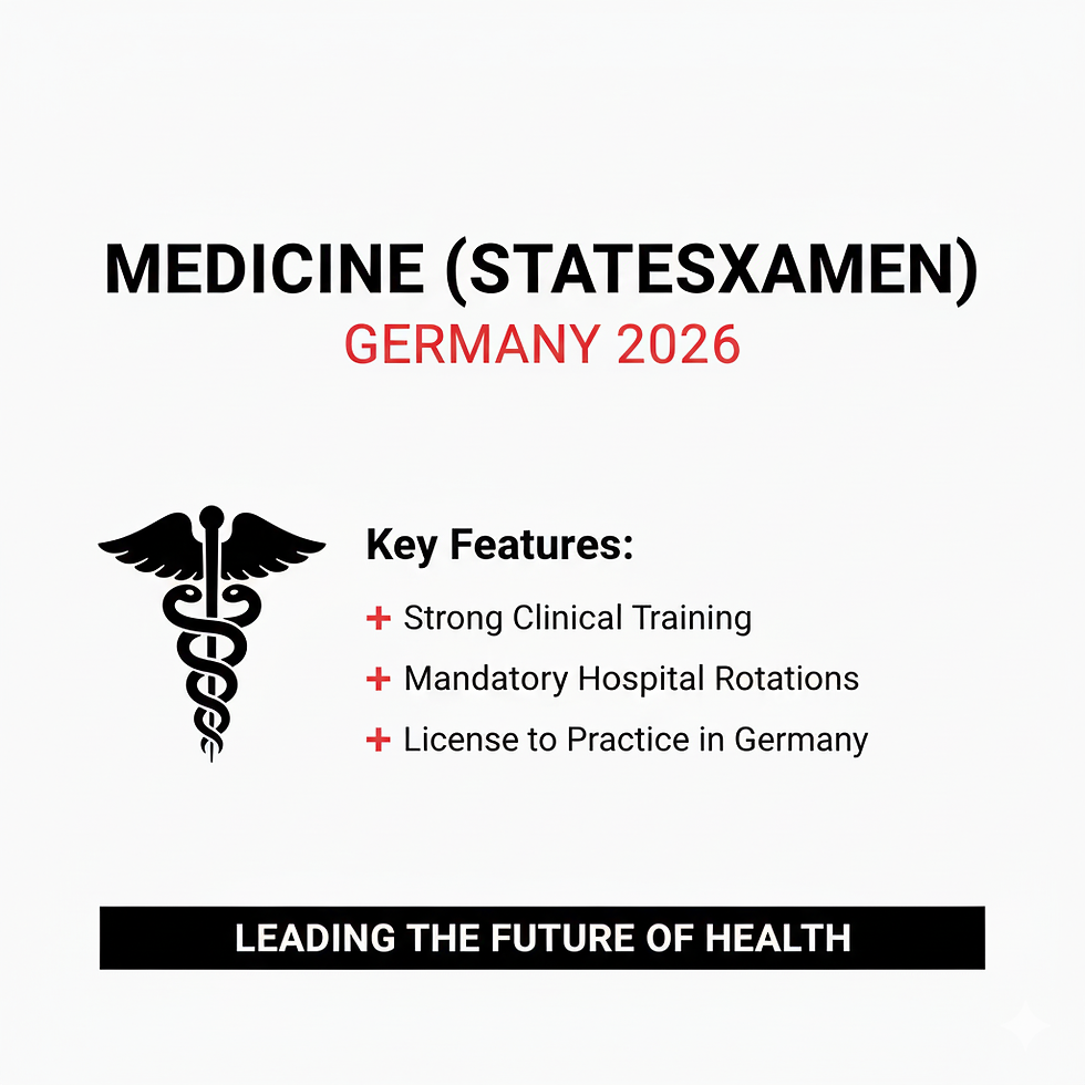 Medicine (MBBS / MD Equivalent – Staatsexamen)