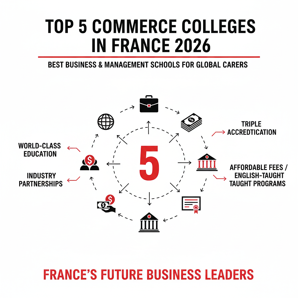 Top Commerce Colleges in France 2026:
