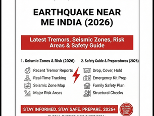 Earthquake Near Me India (2026): Latest Tremors, Seismic Zones, Risk Areas & Safety Guide
