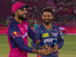 LSG vs RR IPL 2026 match players action at Lucknow Ekana Stadium