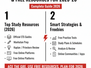 Best GRE preparation books and free resources 2026