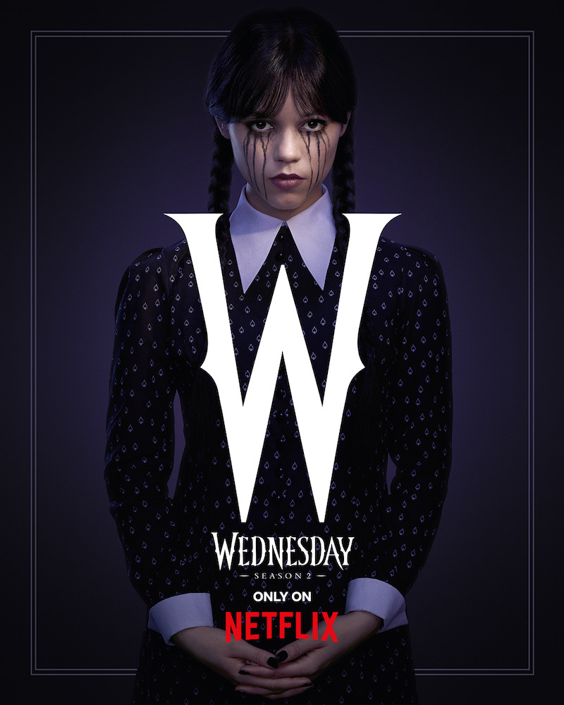 Wednesday Addams in official Netflix character art