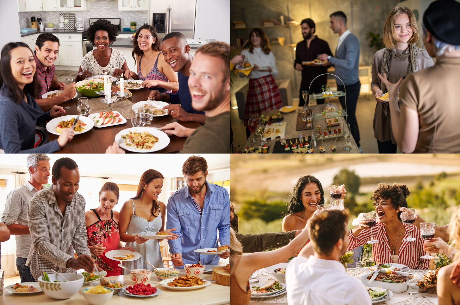 Arranged Food and Objects