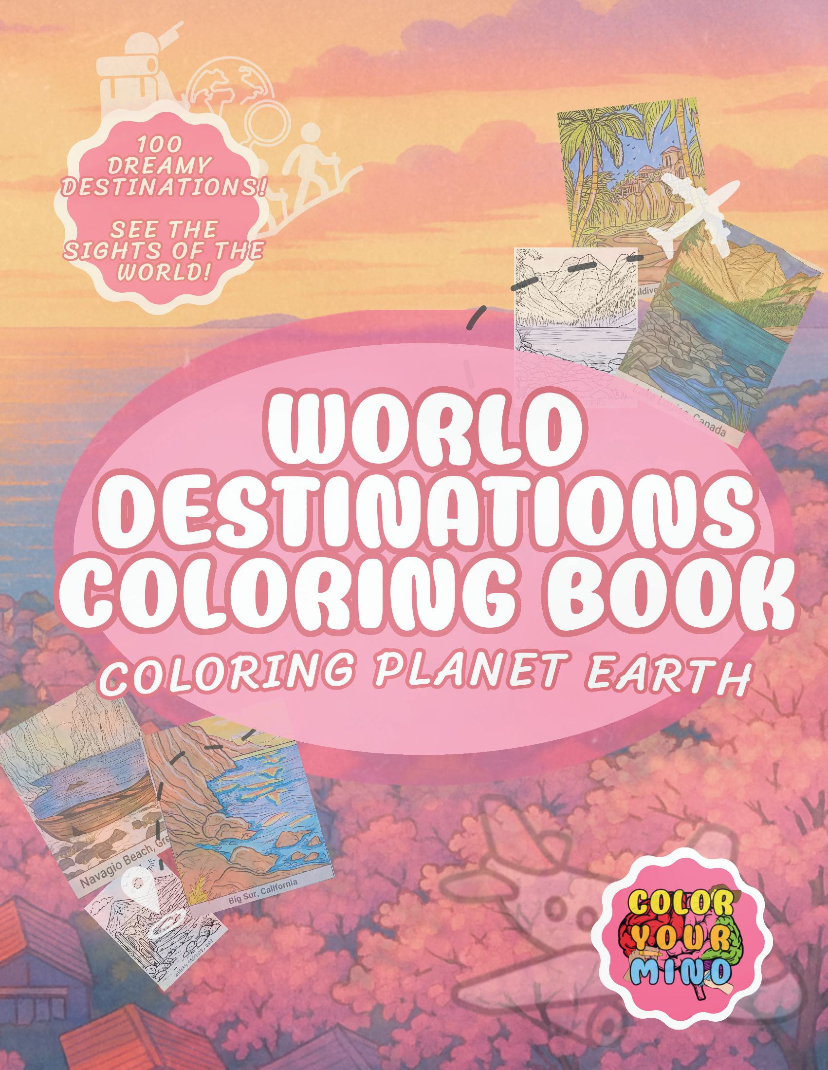 World Destinations Coloring Book