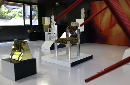 Collectible design, @ Design Week Mexico, steel dining chair, Metaphores, Hermès