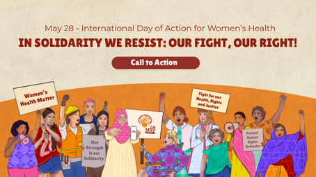 diverse group of women protesting for healthcare rights