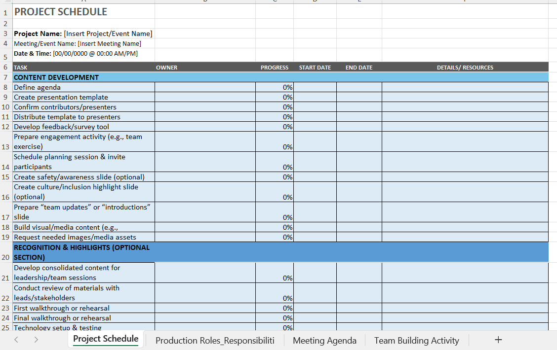 Meeting Execution Tracker