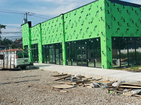 Store Front window install, vestibule glass install, commercial window install