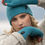 Thumbnail: Unisex Teal Cosy Winter Hat