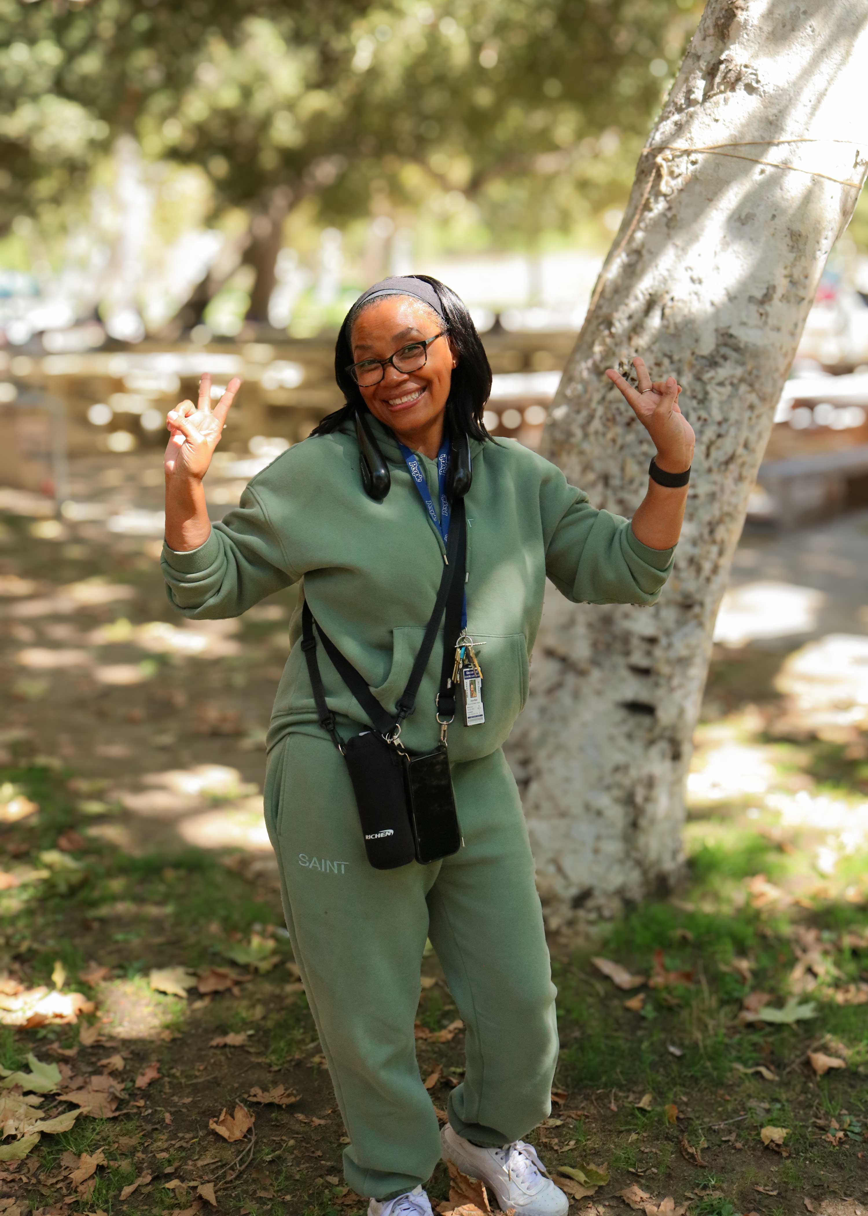 Joyce at the all church picnic