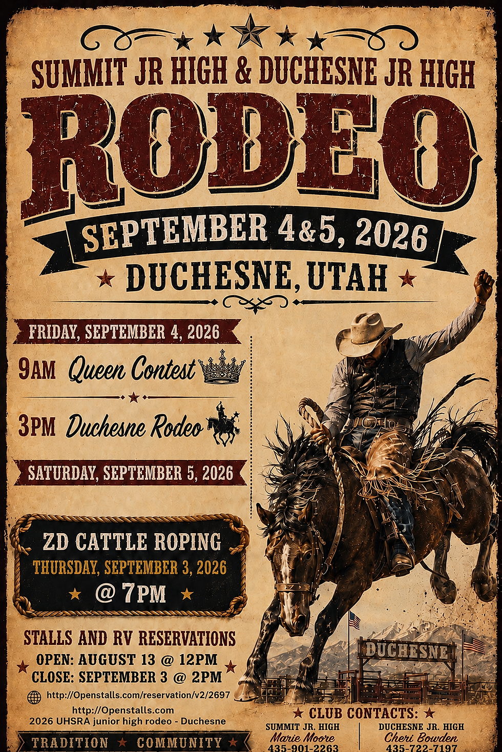 Uintah Basin & Summit JR High School Rodeos - September 4-5, 2026