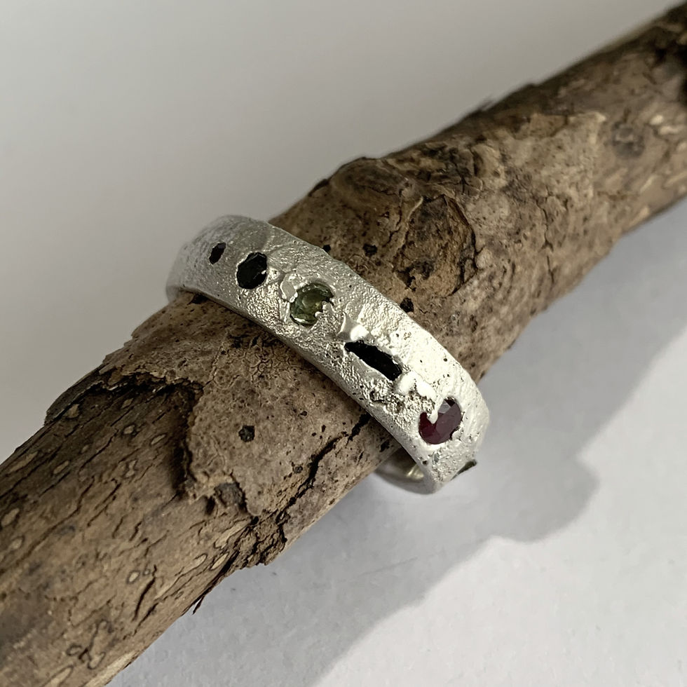 Sapphire Ring in Sterling Silver