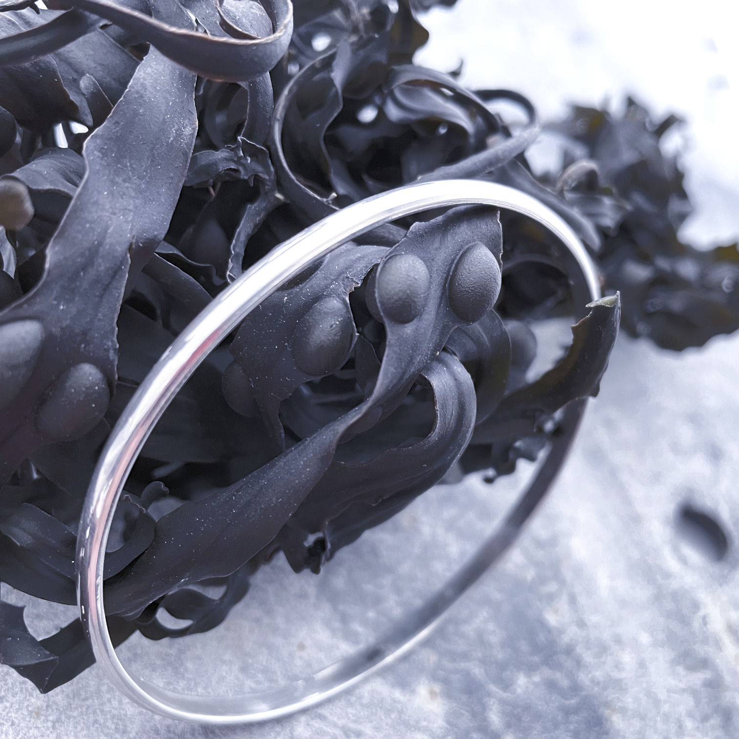 Silver Bangle Hand Made - 925