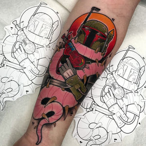 Boba Fett in Sarlacc