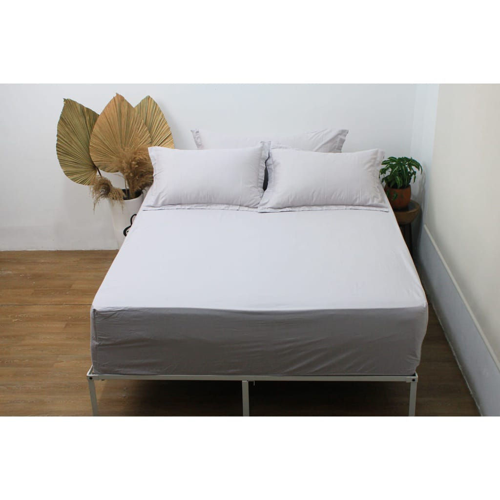 Sprei Bahan Katun Jepang Silver