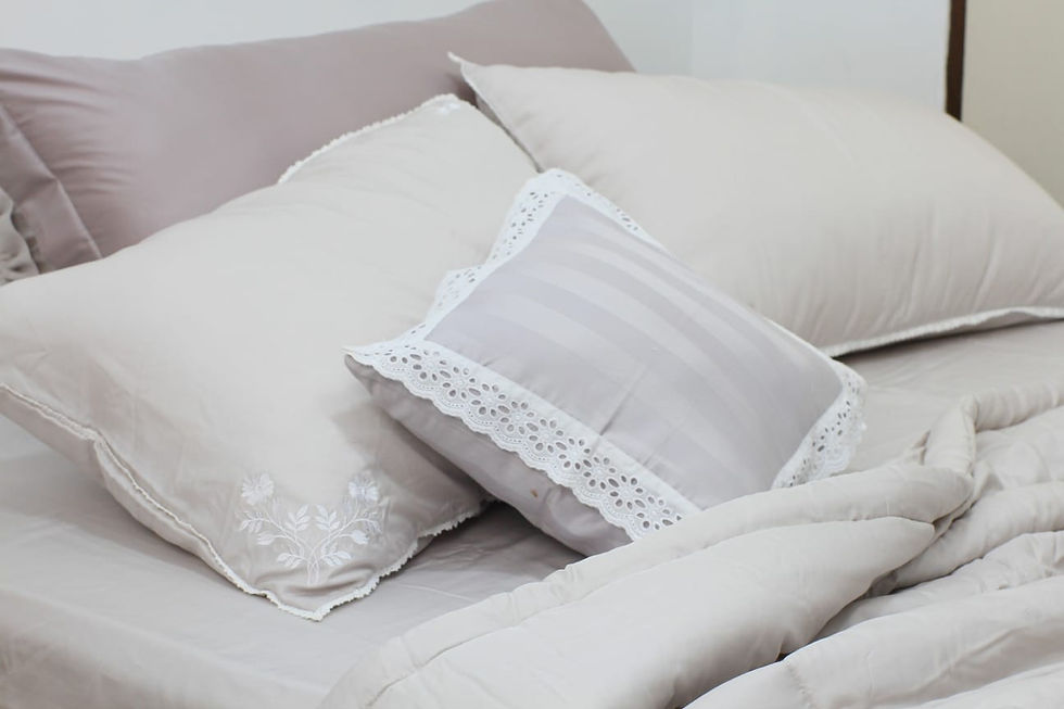 Embroidery Silver Bunga Putih