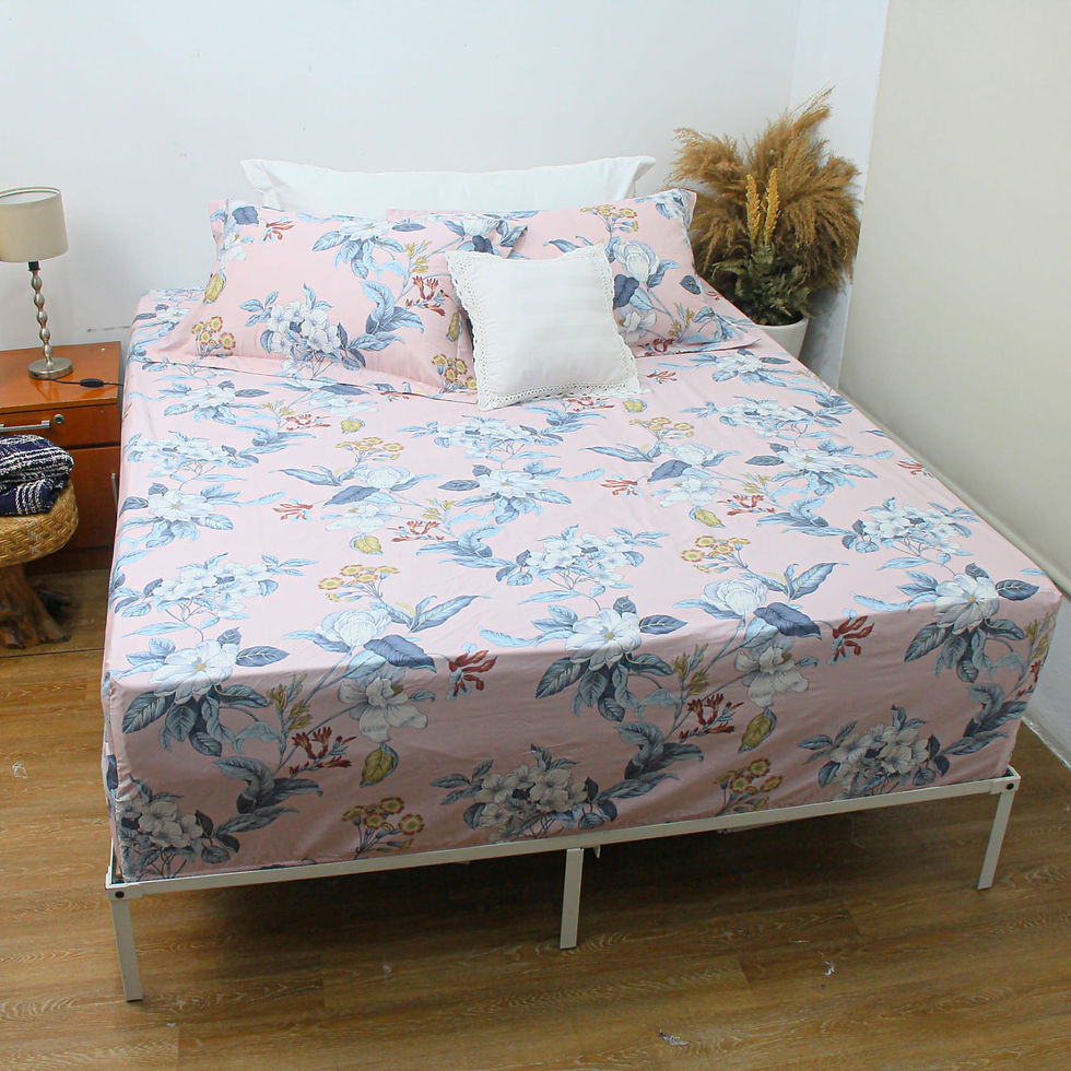 Thumbnail: Sprei Katun Jepang Nadia Pink