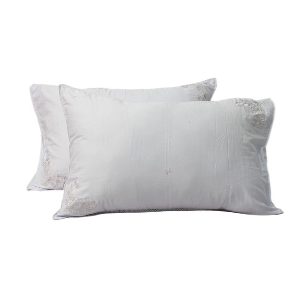 Thumbnail: Sarung Bantal Sarung Guling Lyocell Polos Bordir