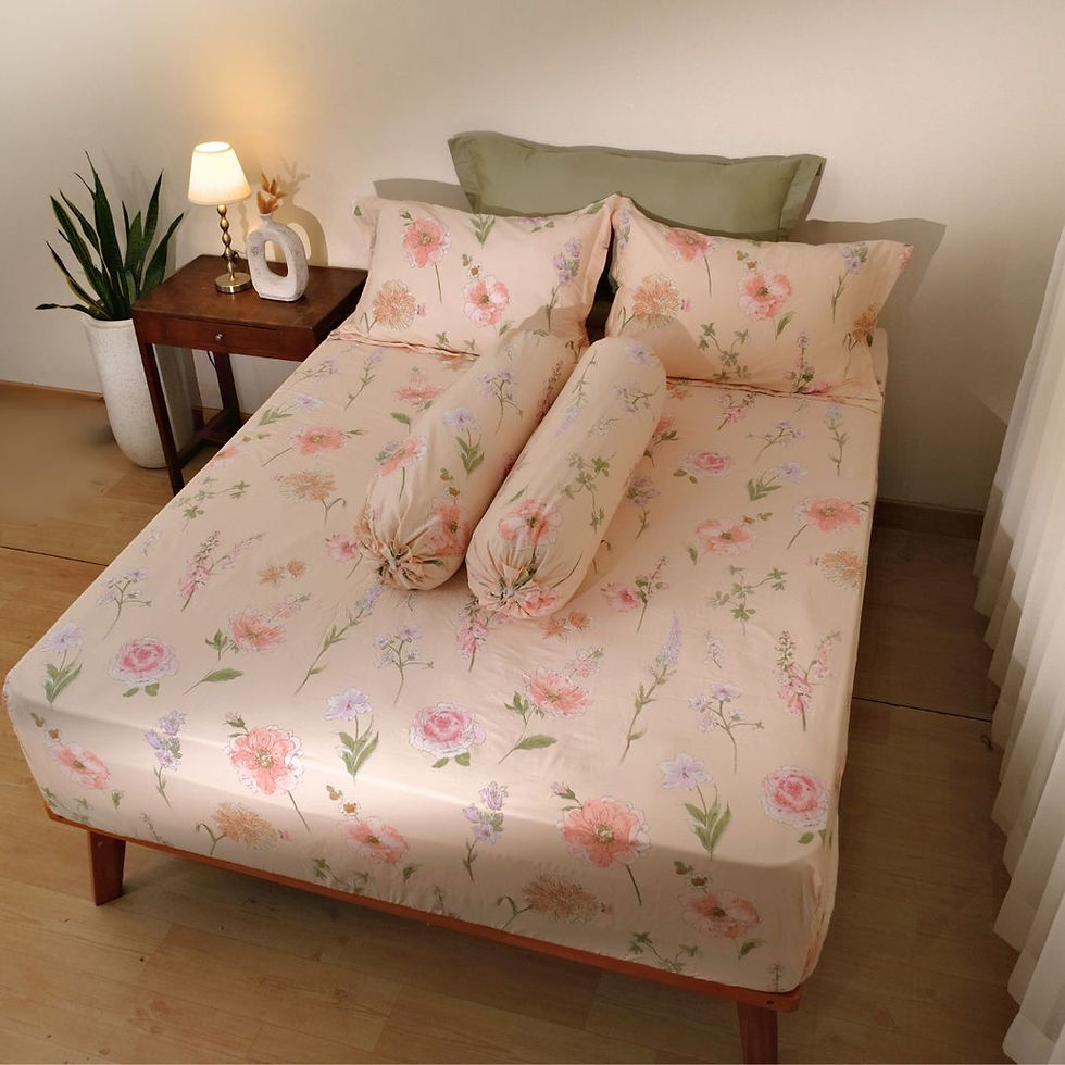 Thumbnail: Sprei Katun Jepang Alana Cream