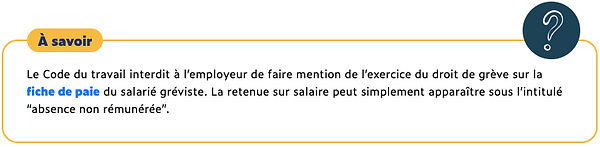 Texte droit grève