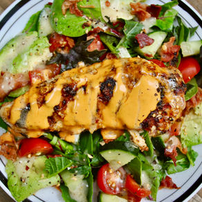 Paleo Crispy, Buffalo, Chicken Salad 