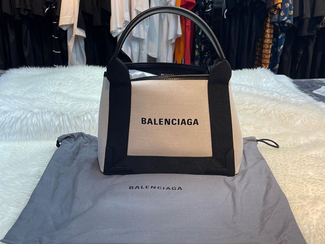 BALENCIAGA- 休閒風格帆布 A4 標誌托特包