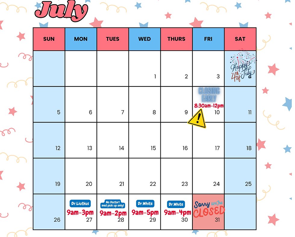 July Classroom Calendar Educational Poster in Independence Day Style.png