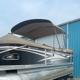 Pontoon Cover & Bimini - Upholstery work done by Wake Cumberland Watersports