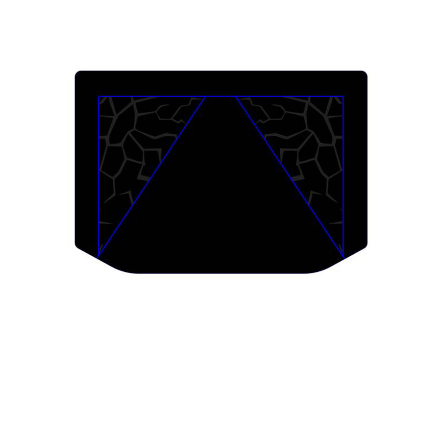 Black over Bimini Blue- Classic Design