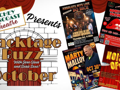 Backstage Buzz Episode 1 with Jess Glass and Susie Saxe at Richey Suncoast Theatre, October 2026