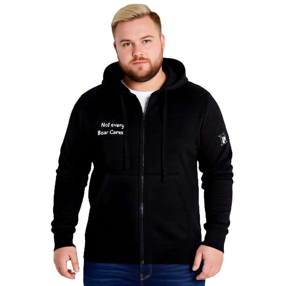 Thumbnail: Dynamics "Don't care bear" Zip-Up Hoodie