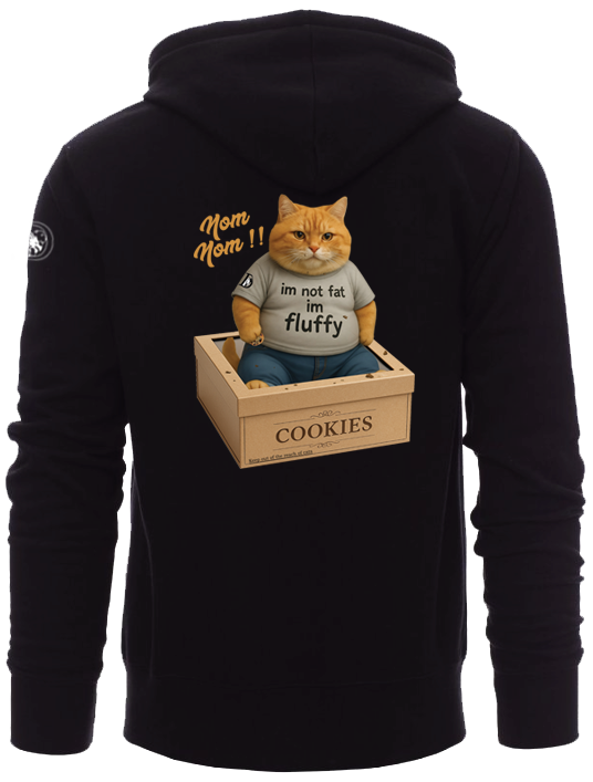 Thumbnail: Dynamics "Fat Cat" Boyfriend fit Zip-up Hoodie