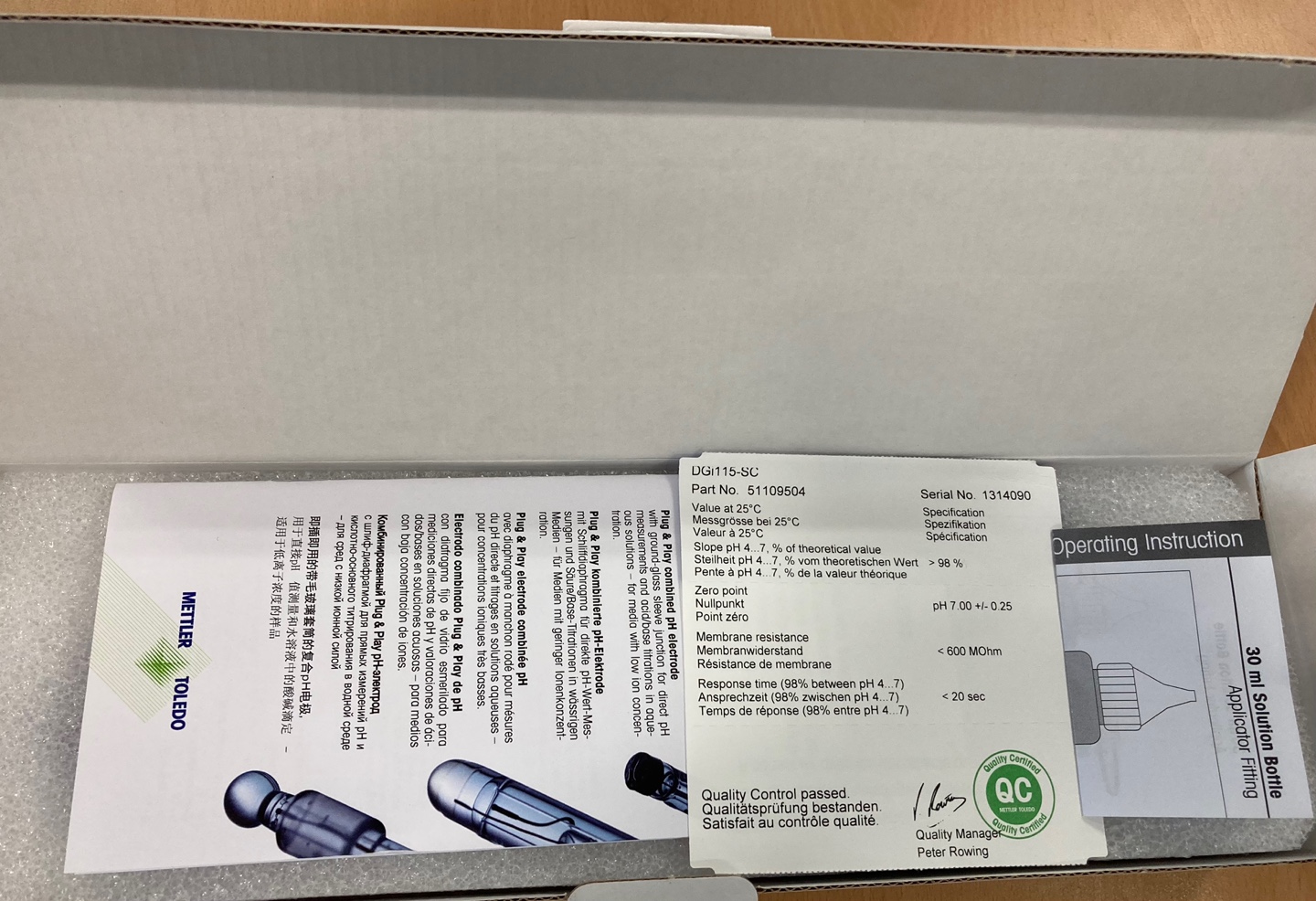 [특가할인] METTLER TOLEDO DGI115SC / NEW WATERS PREHEATER APH SS 12.5LG > BRIC