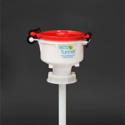 CP Lab Safety ECO Funnel®, 8 Inch Features A 38-430 Cap Adapter, Green