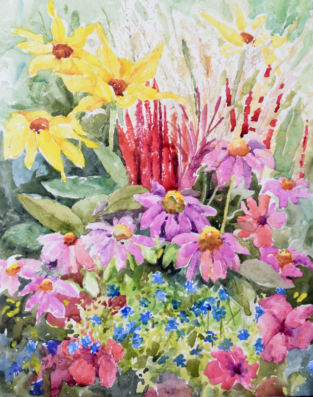 Denver Botanic Gardens Watercolor Painting